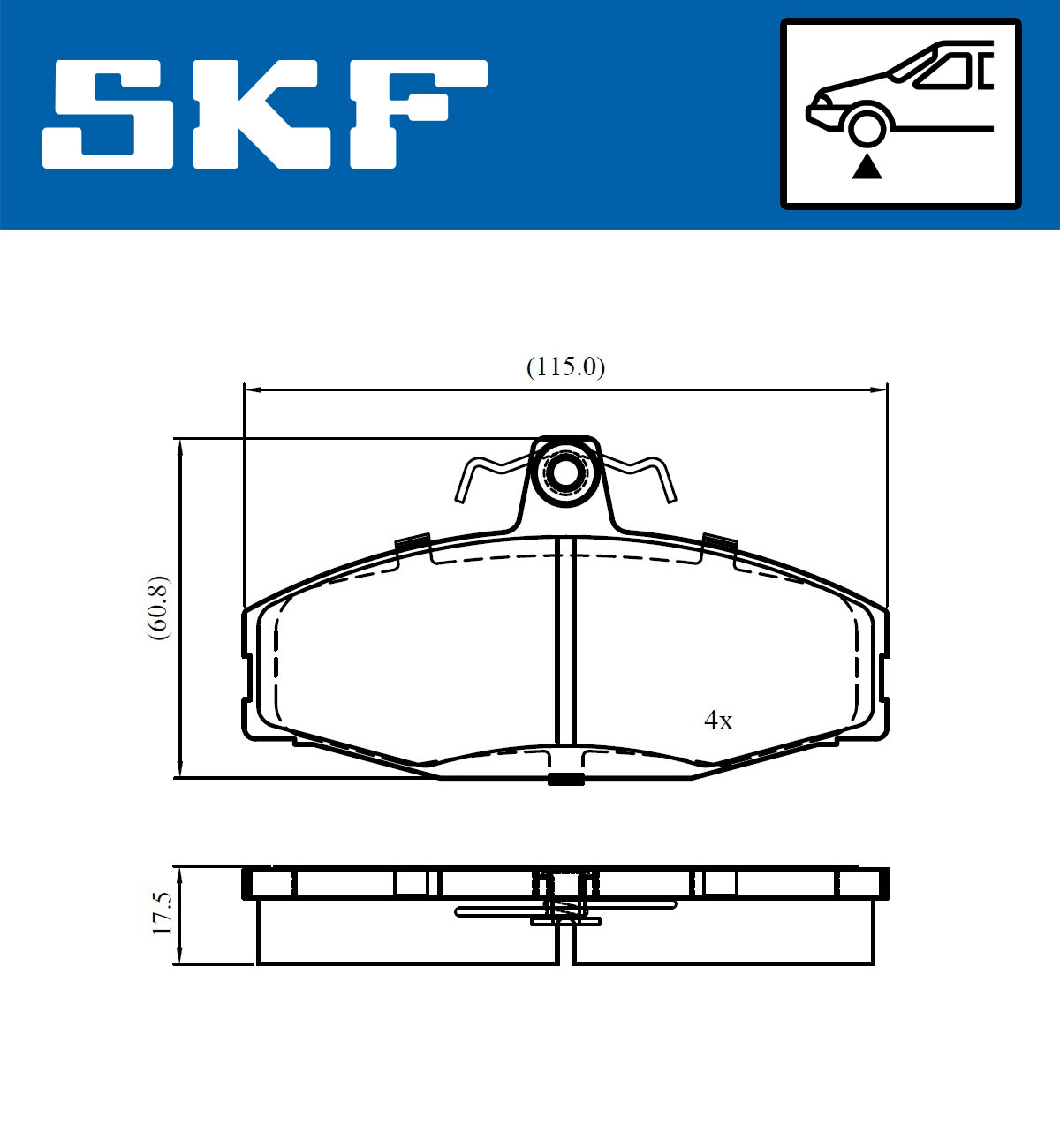 SKF Remblokset VKBP 80745