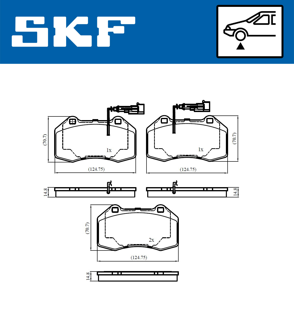 SKF Remblokset VKBP 80759 E