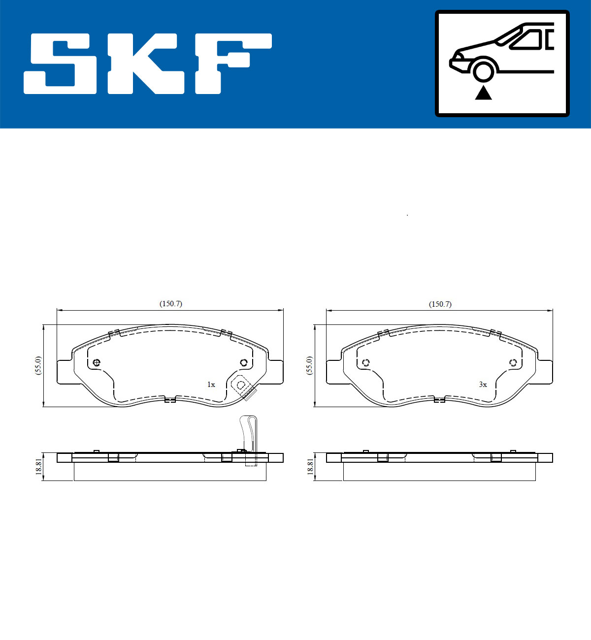Remblokset SKF VKBP 80819 A