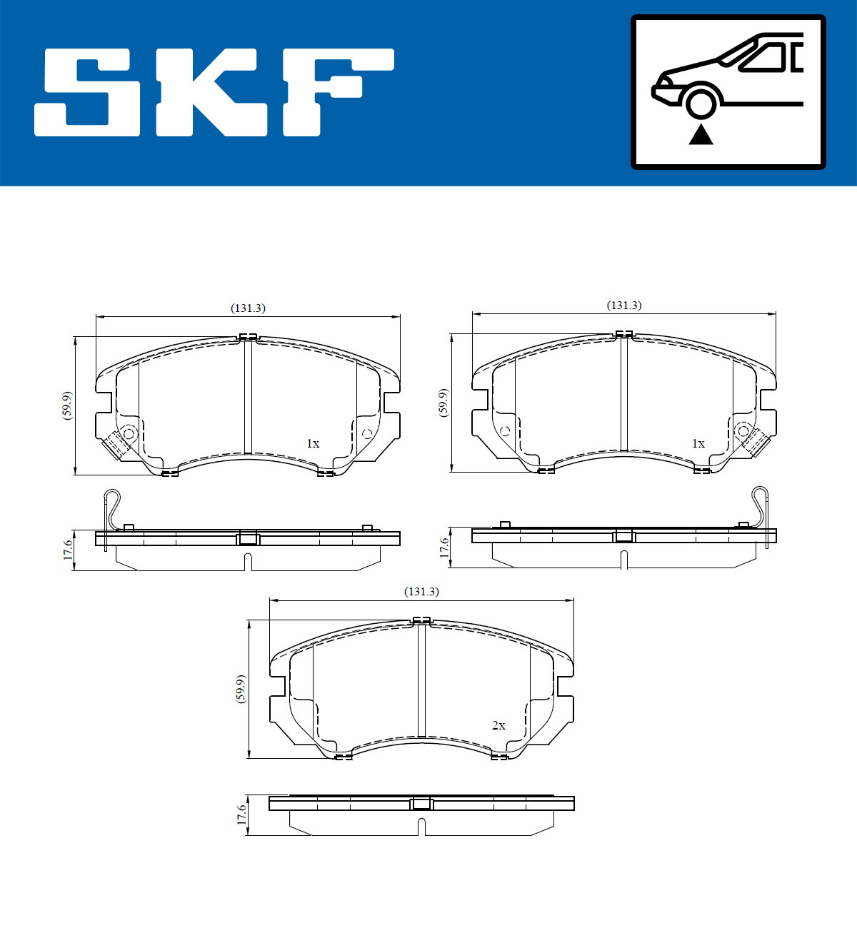 SKF Remblokset VKBP 80830 A