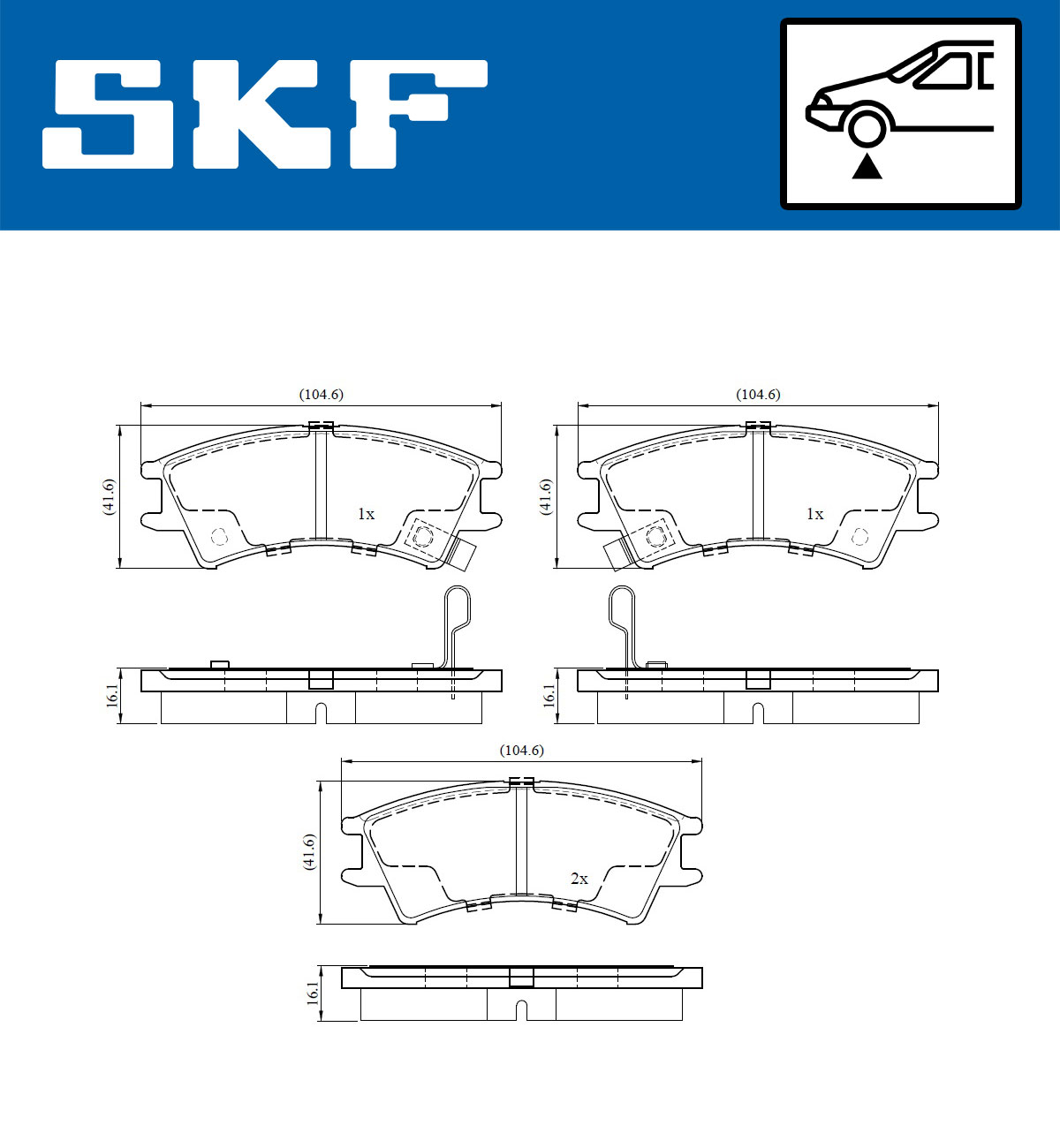 SKF Remblokset VKBP 80881 A