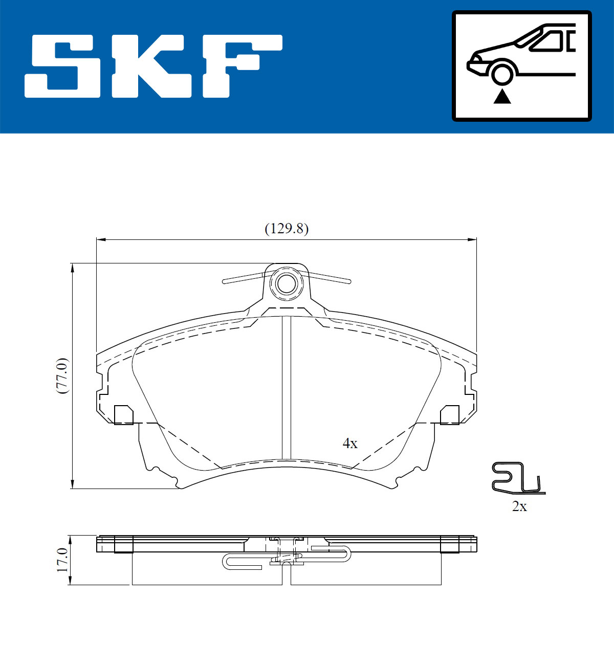 SKF Remblokset VKBP 80900 A