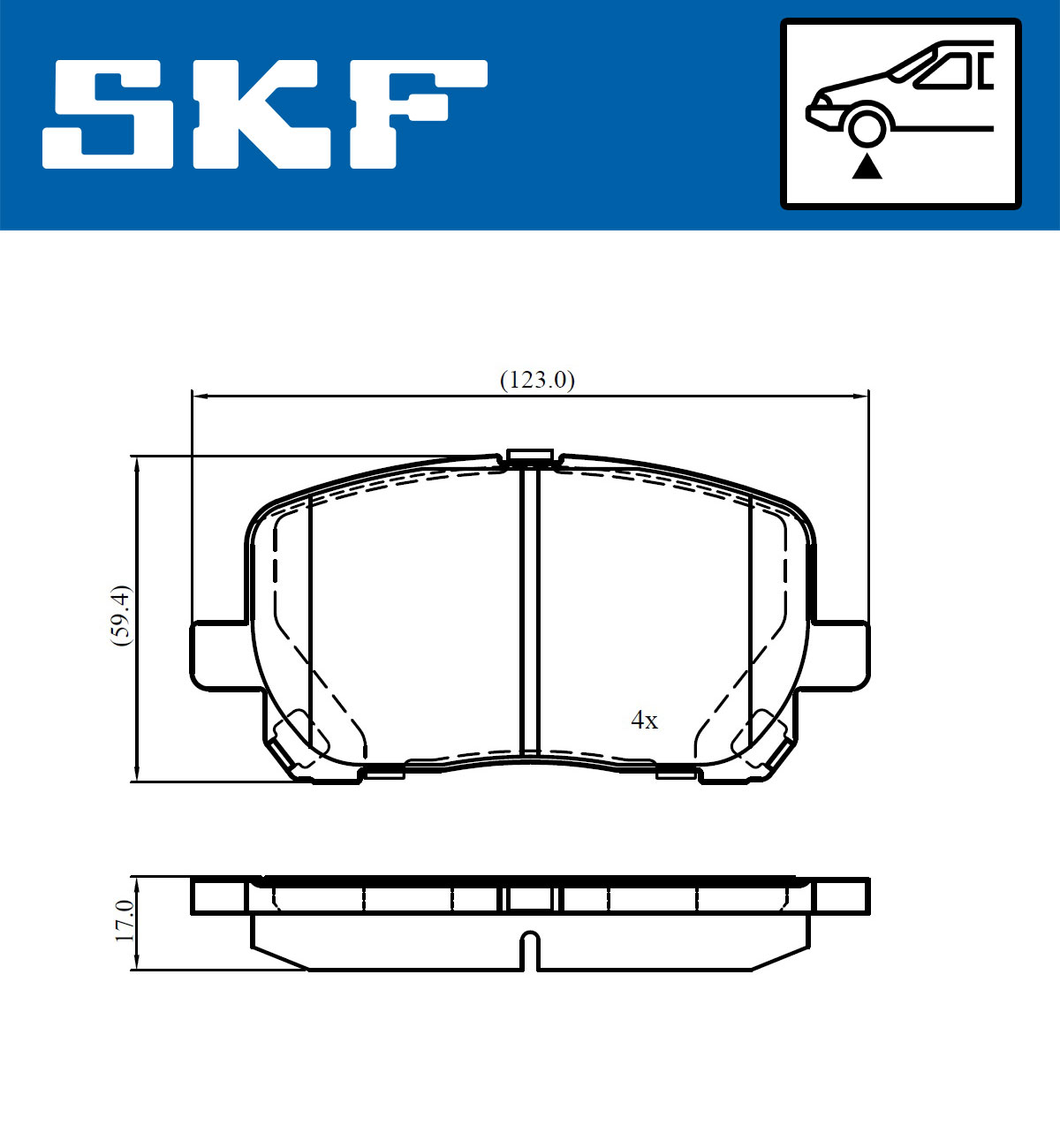 SKF Remblokset VKBP 80943