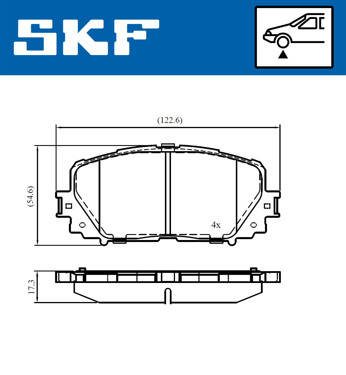 SKF Remblokset VKBP 80970