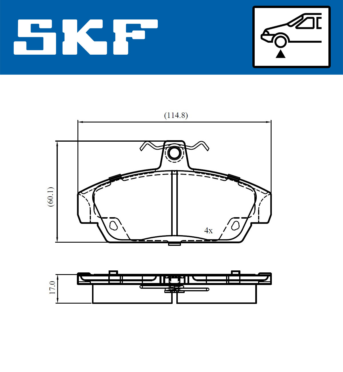 SKF Remblokset VKBP 80997