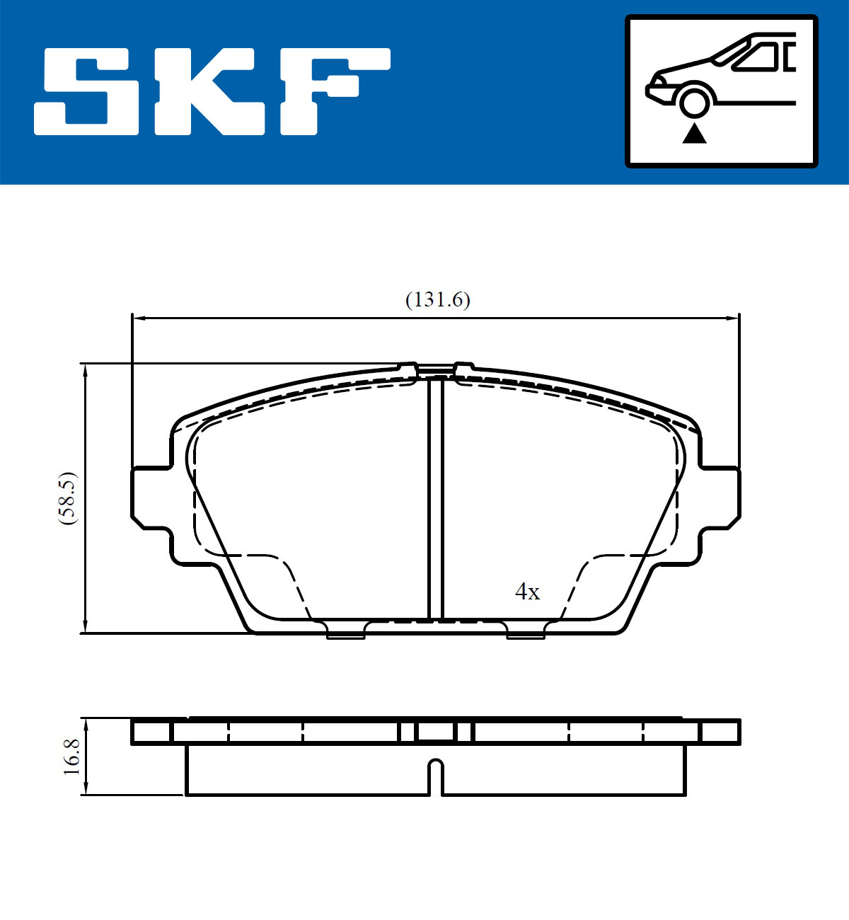SKF Remblokset VKBP 81017