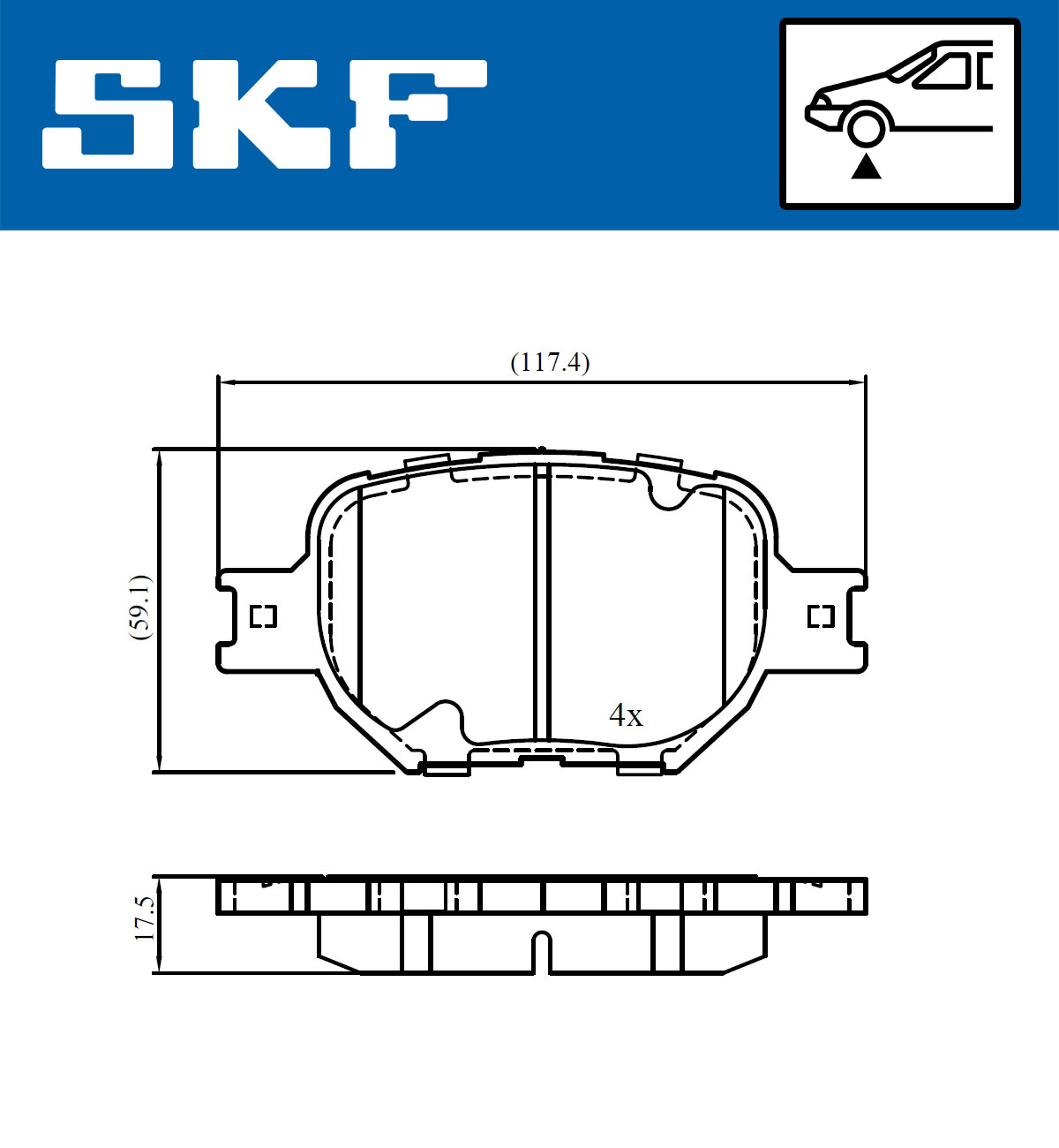 SKF Remblokset VKBP 81024