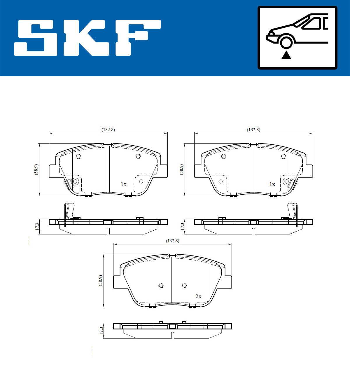 SKF Remblokset VKBP 81114 A