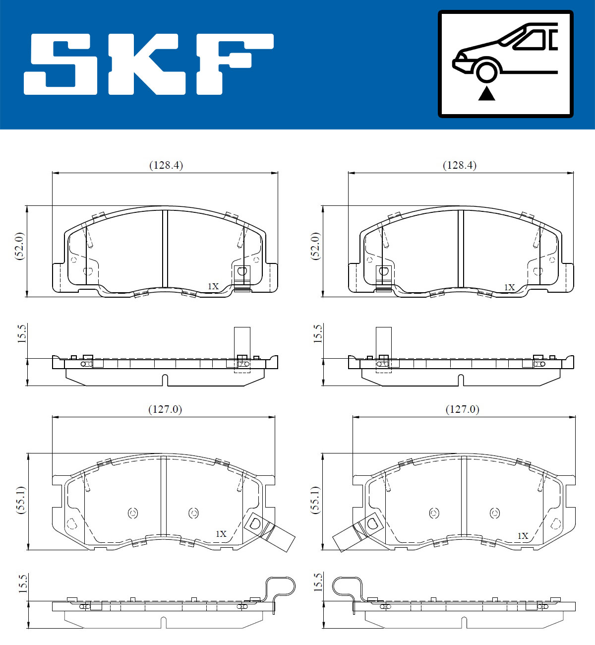 SKF Remblokset VKBP 81119 A