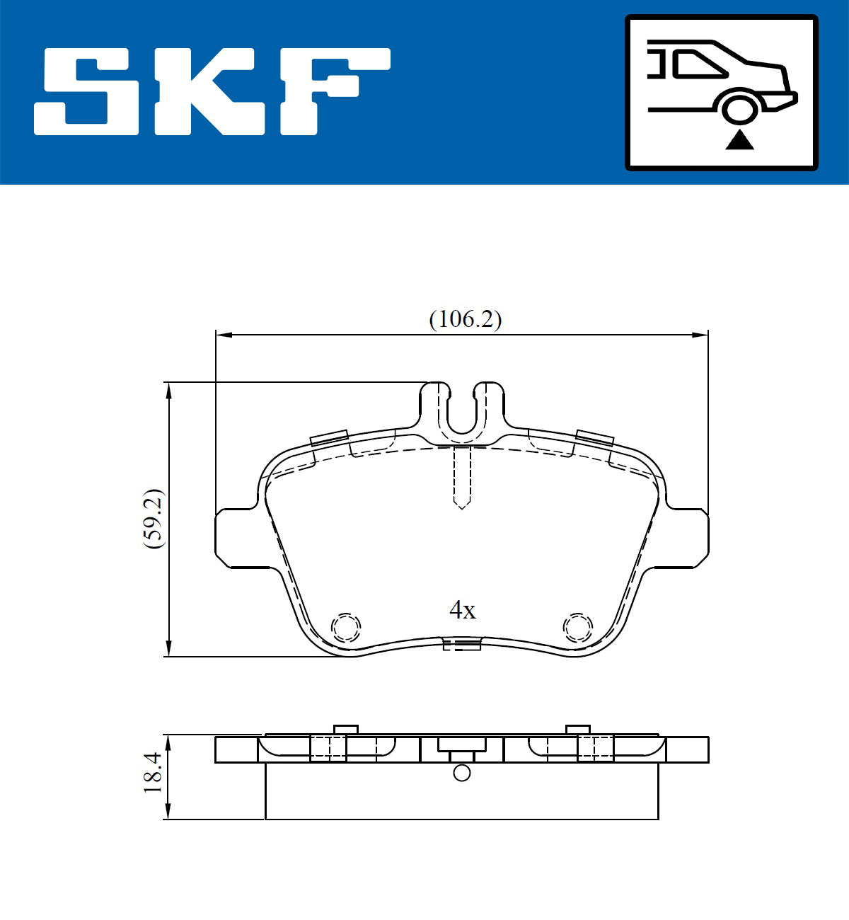 SKF Remblokset VKBP 90056