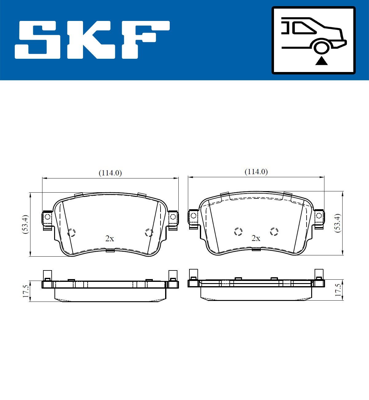 SKF Remblokset VKBP 90059