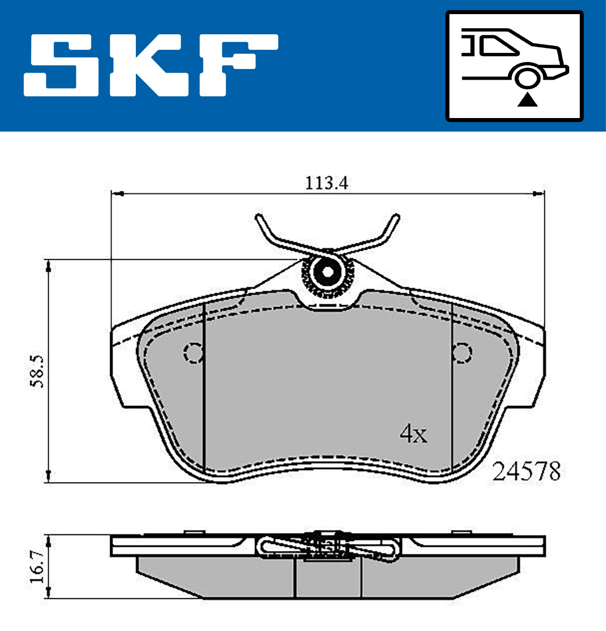SKF Remblokset VKBP 90061