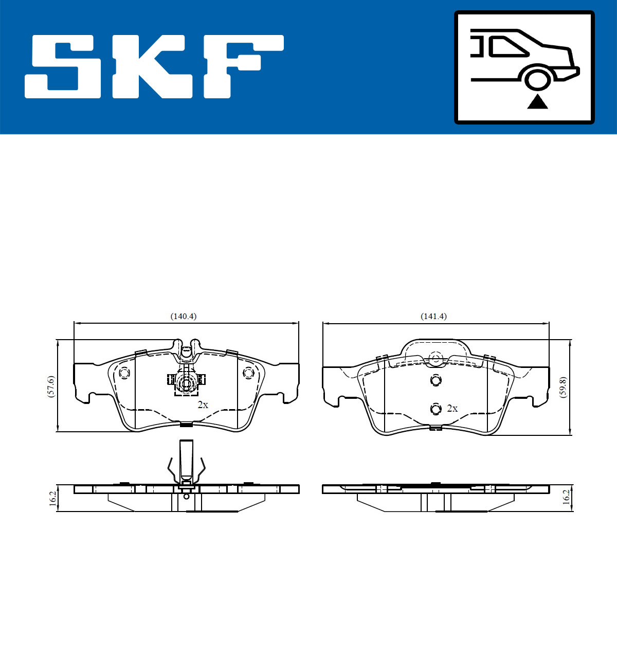 SKF Remblokset VKBP 90065