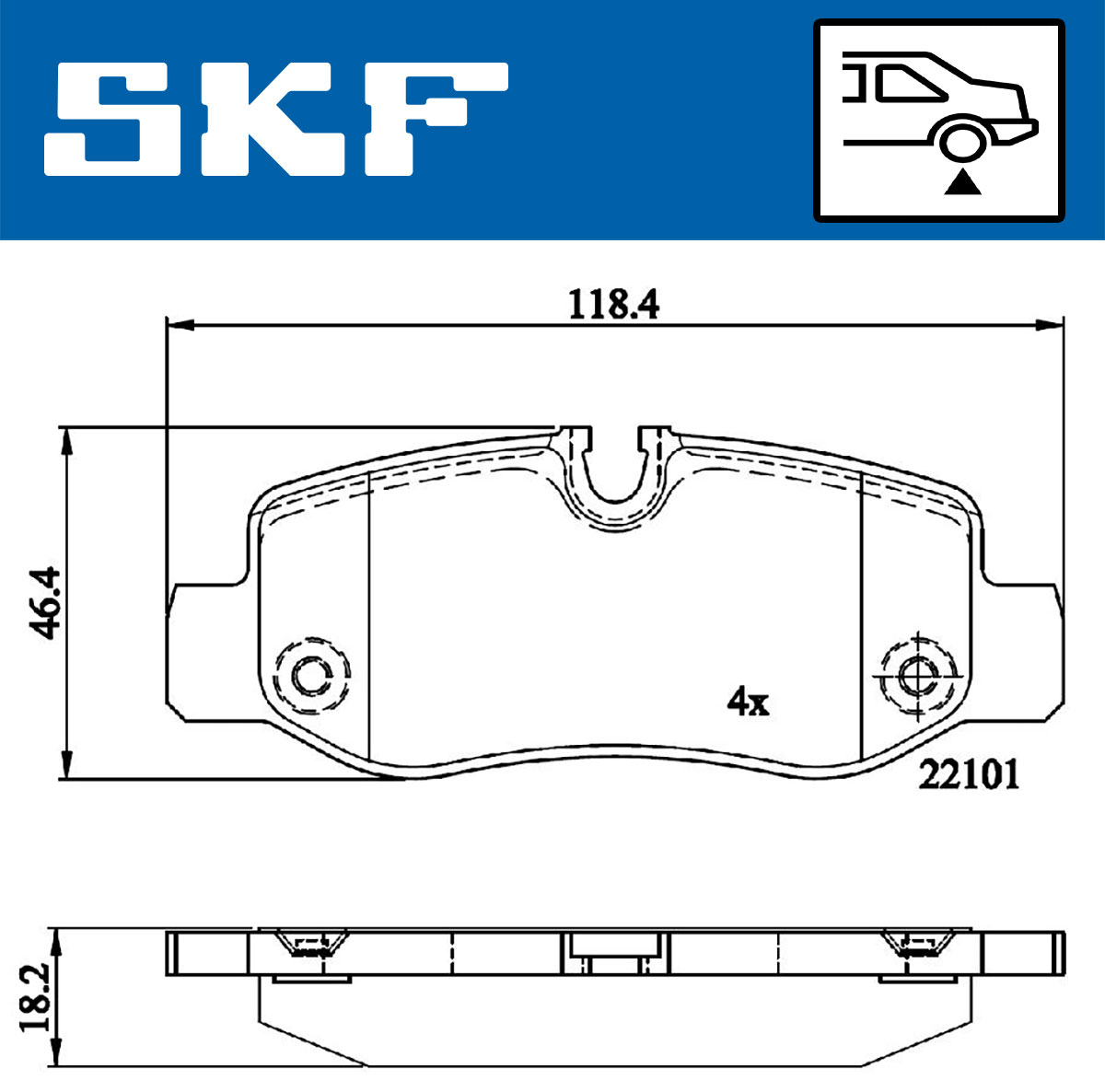 SKF Remblokset VKBP 90080