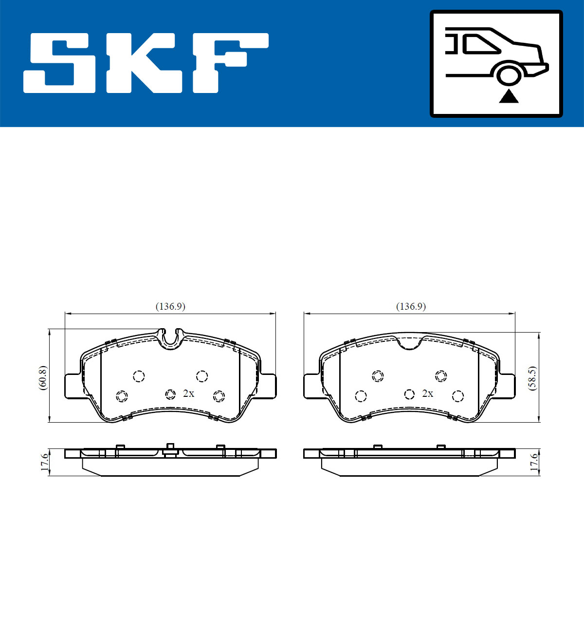 SKF Remblokset VKBP 90102