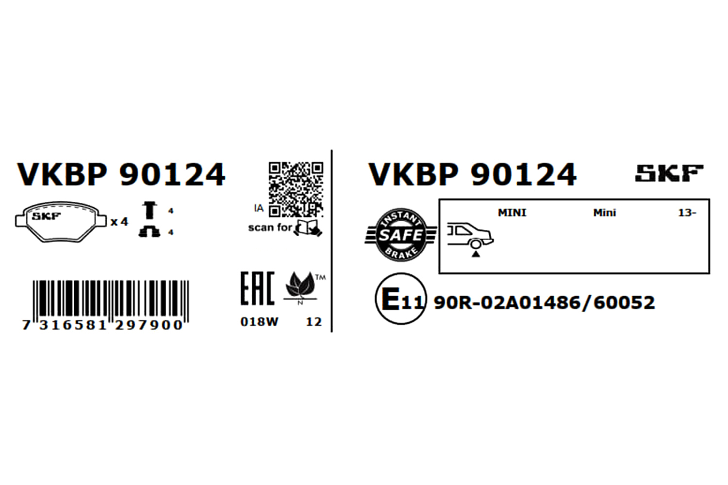 SKF Remblokset VKBP 90124