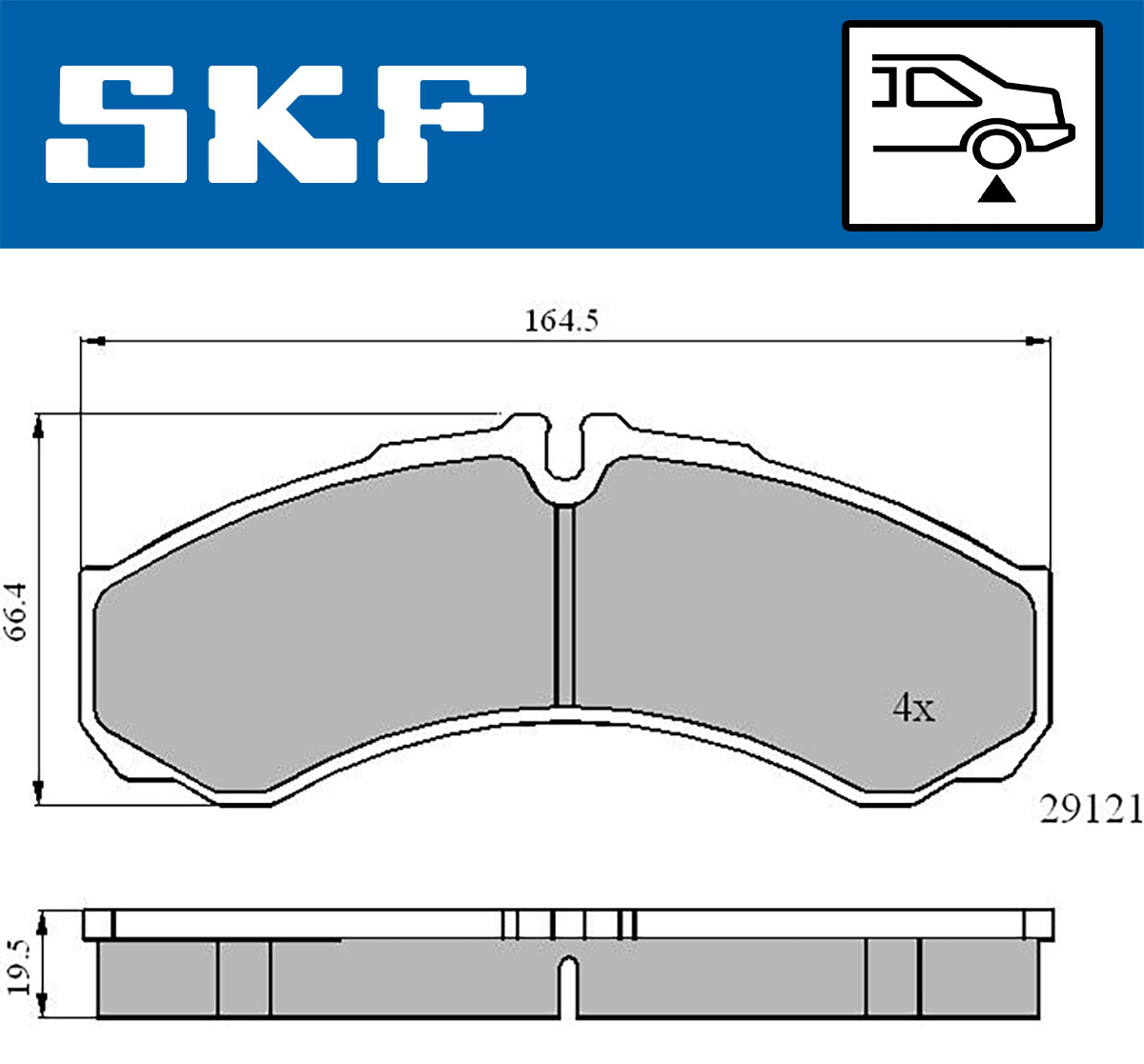 SKF Remblokset VKBP 90130