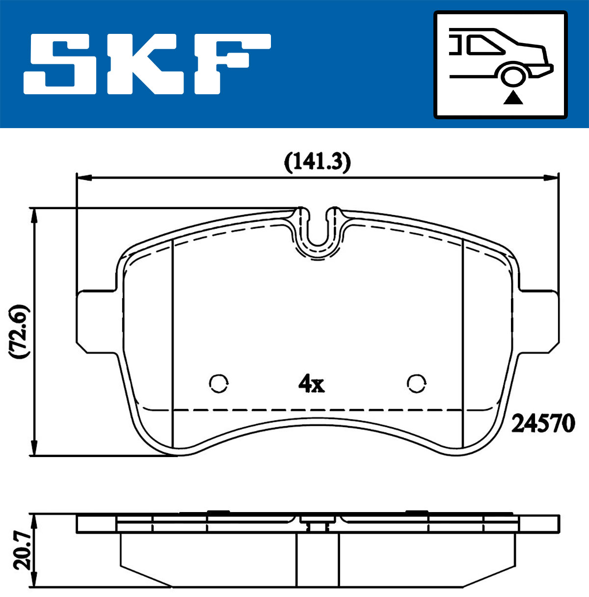 SKF Remblokset VKBP 90140