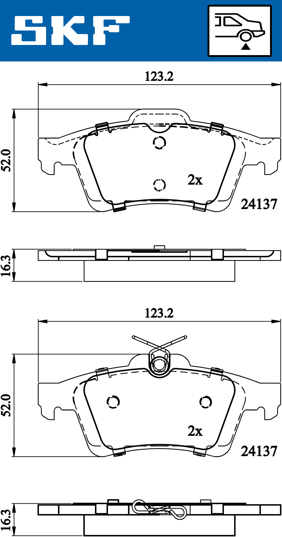 SKF Remblokset VKBP 90148