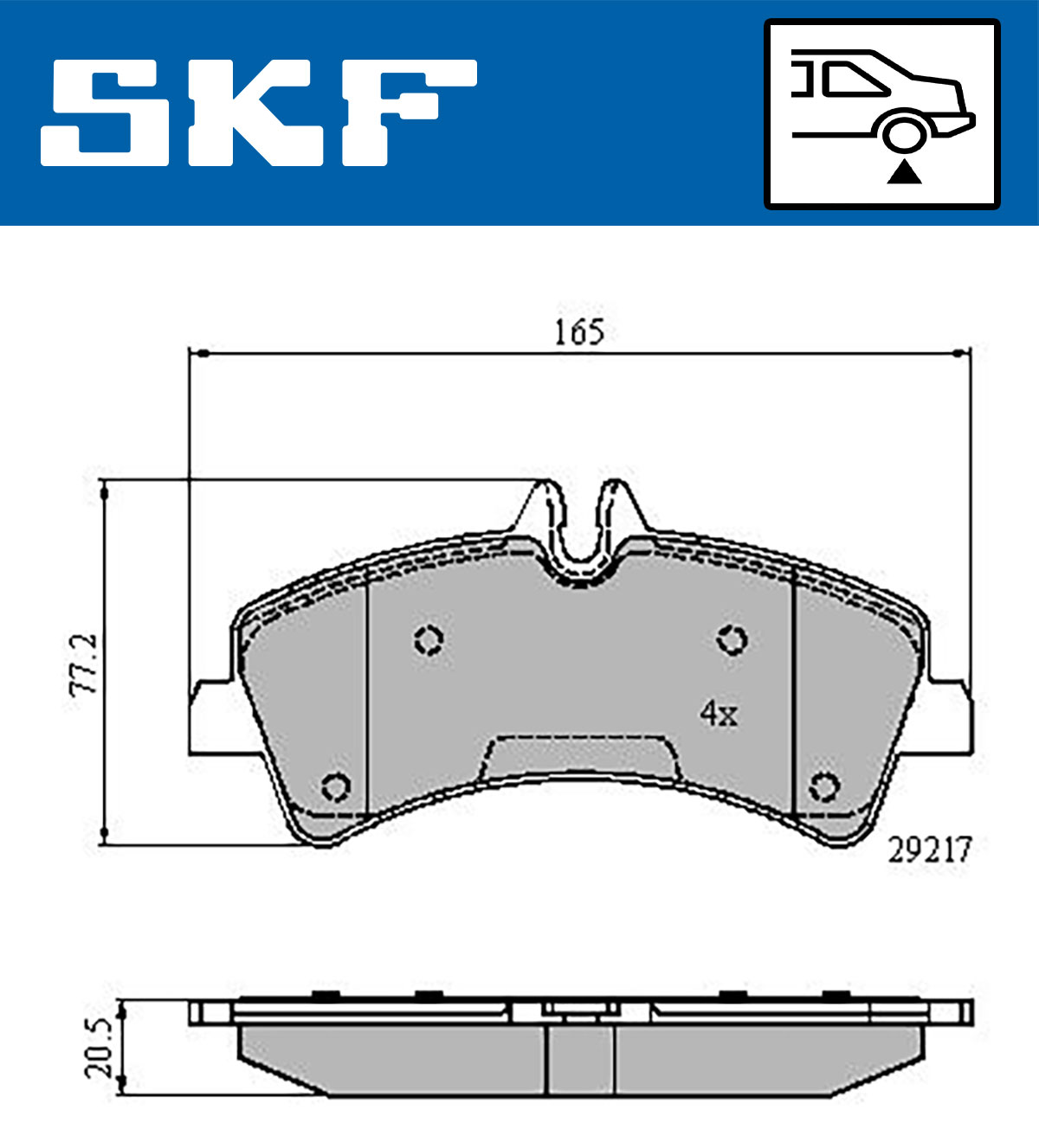 SKF Remblokset VKBP 90149