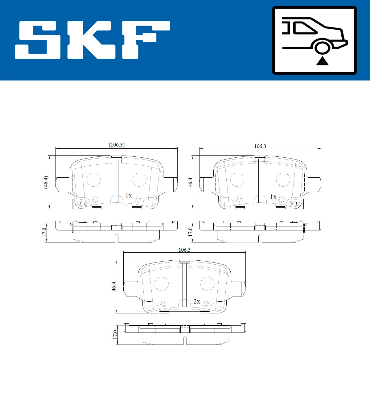 SKF Remblokset VKBP 90156 A