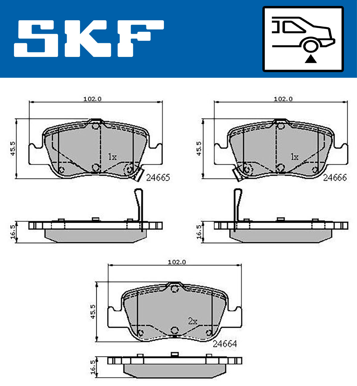 SKF Remblokset VKBP 90191 A