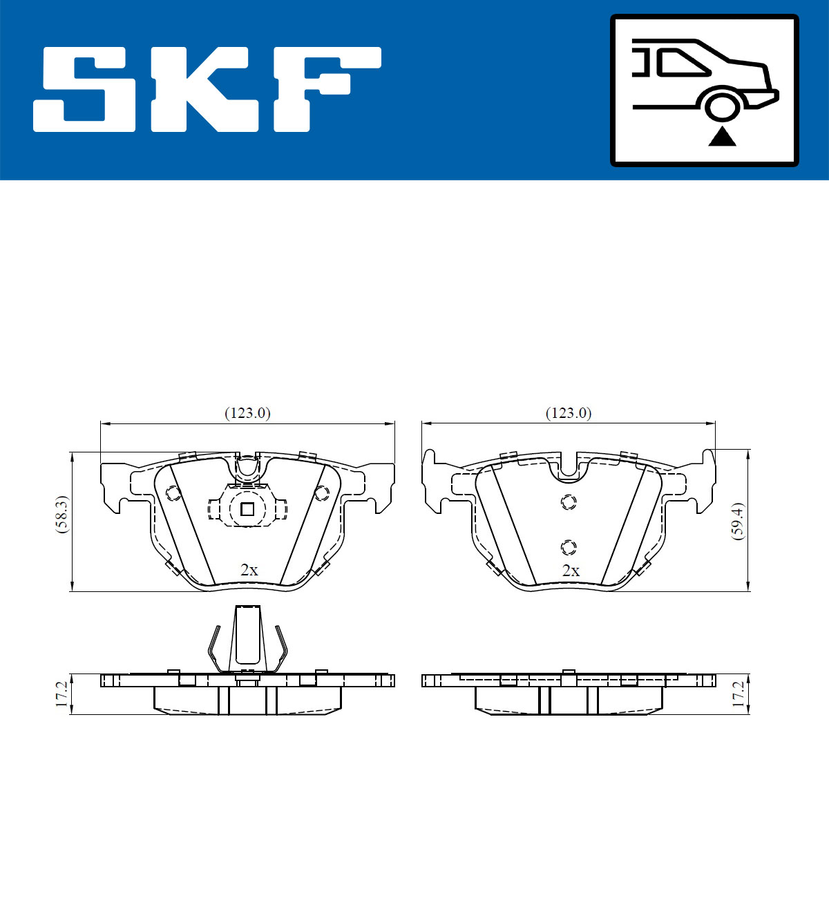 SKF Remblokset VKBP 90240