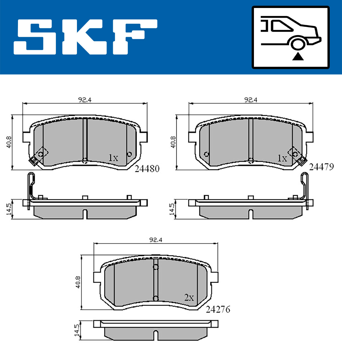 SKF Remblokset VKBP 90276 A