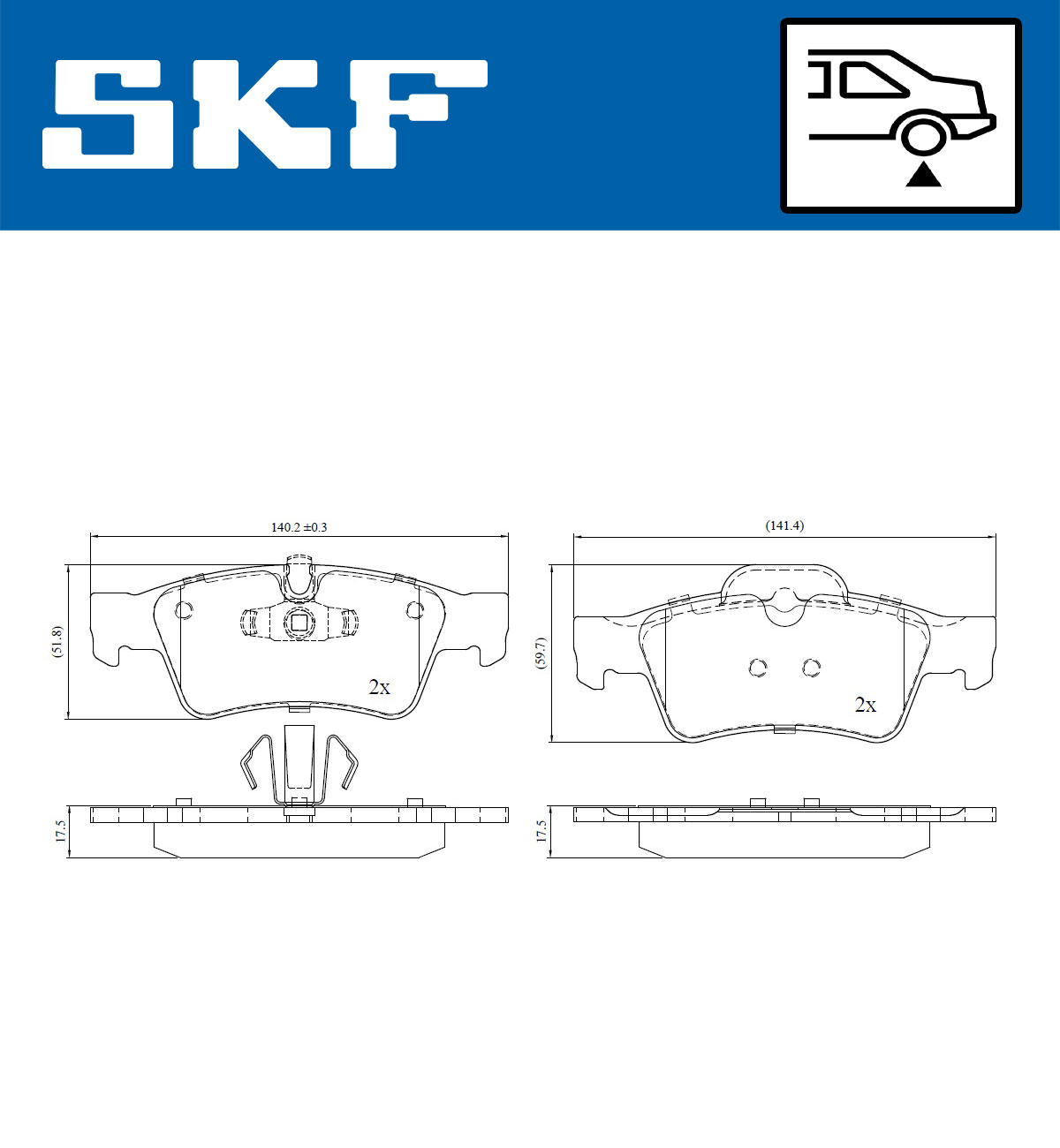 SKF Remblokset VKBP 90361