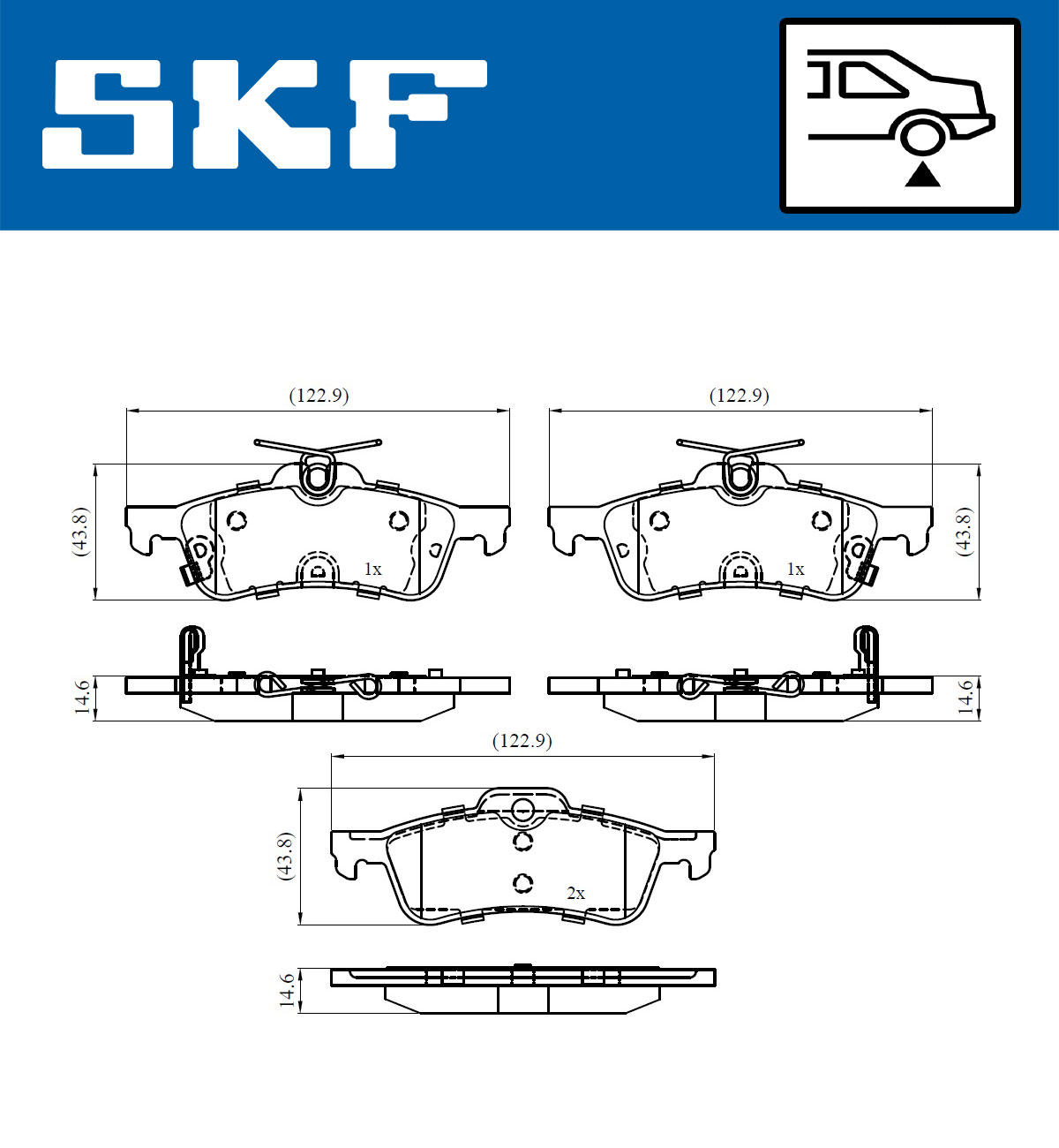 SKF Remblokset VKBP 90368 A