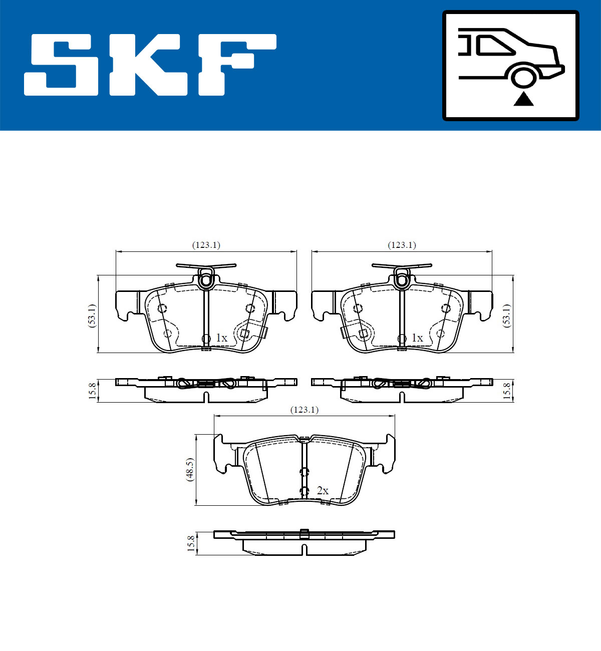 SKF Remblokset VKBP 90371 A