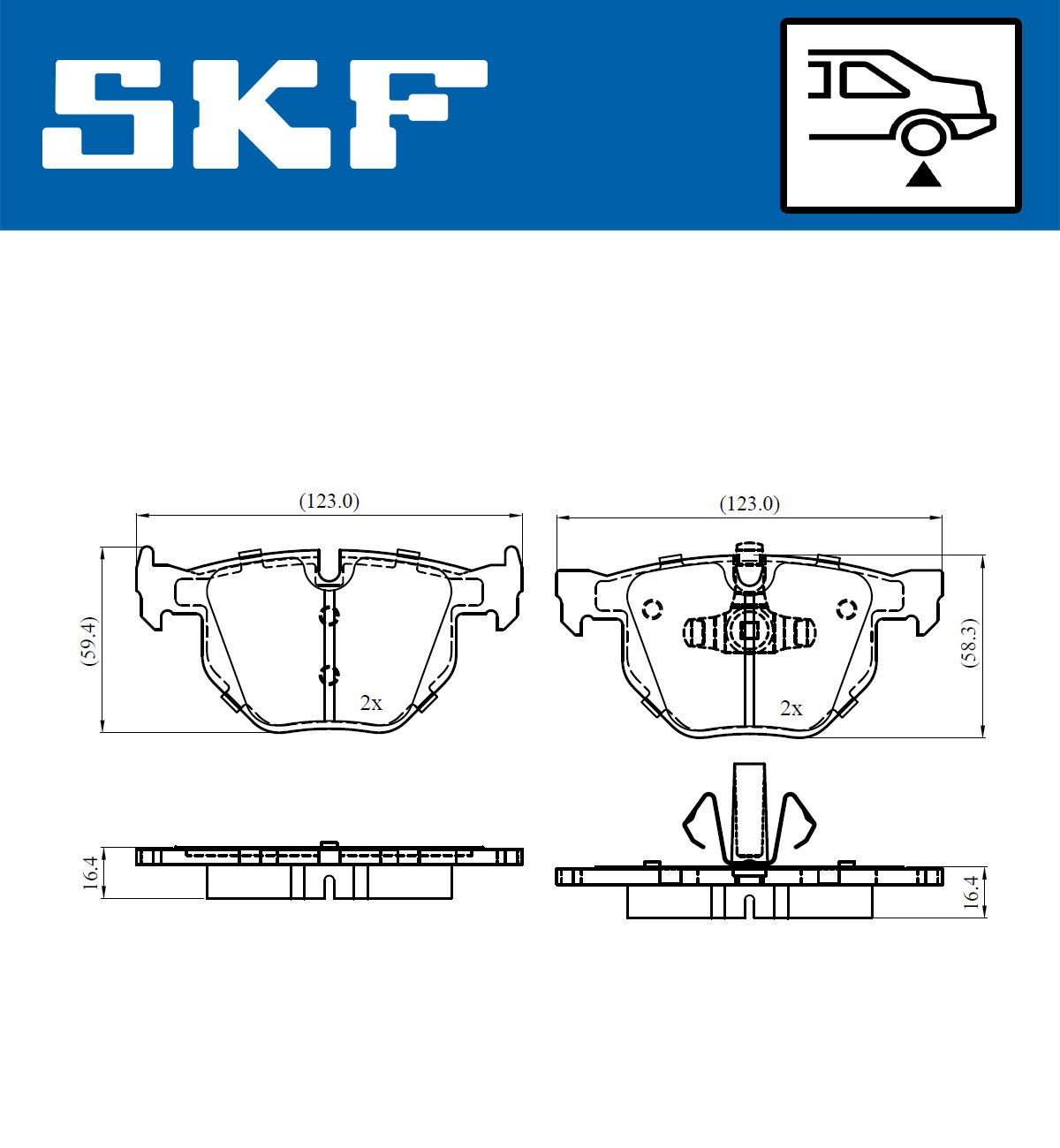 SKF Remblokset VKBP 90372