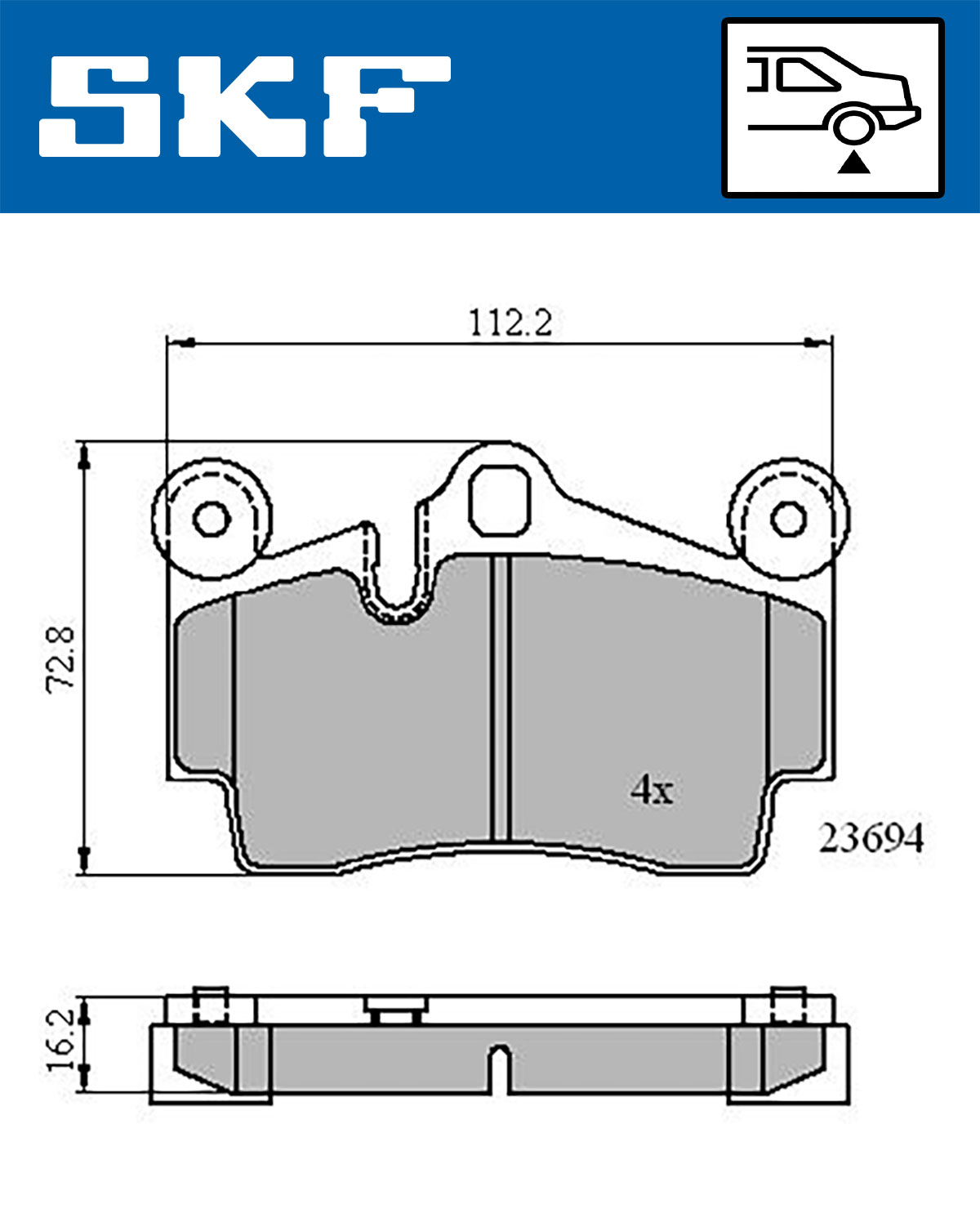 SKF Remblokset VKBP 90378