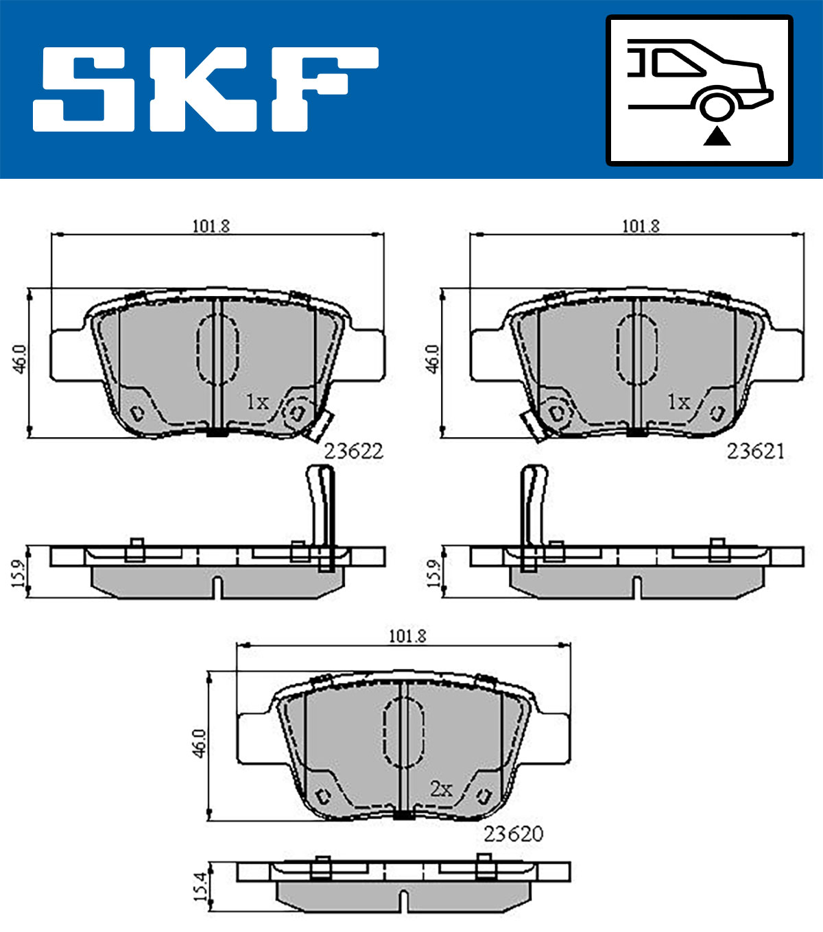 SKF Remblokset VKBP 90384 A