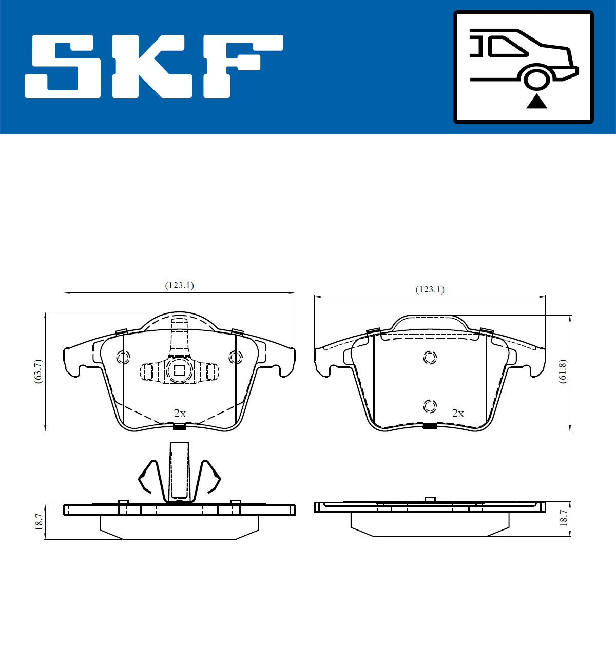 SKF Remblokset VKBP 90392