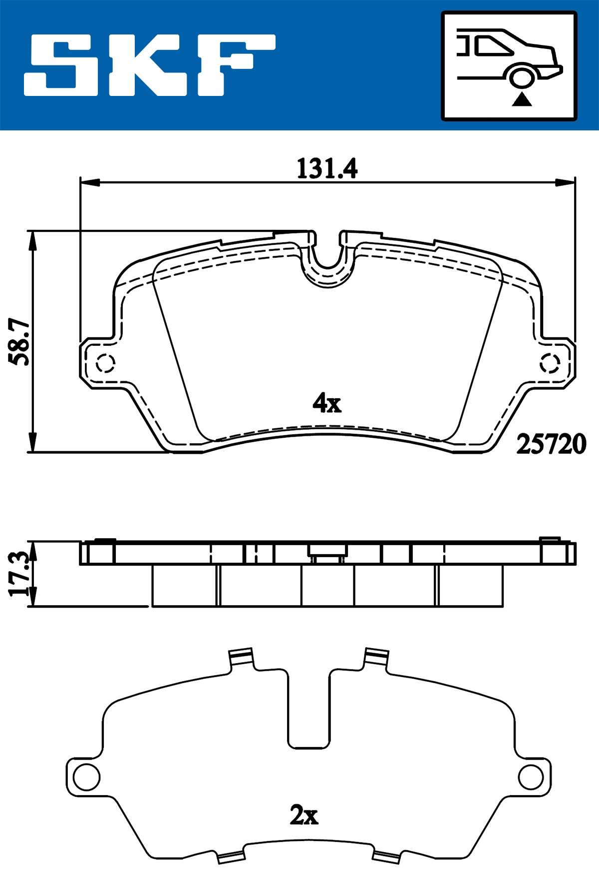 SKF Remblokset VKBP 90396