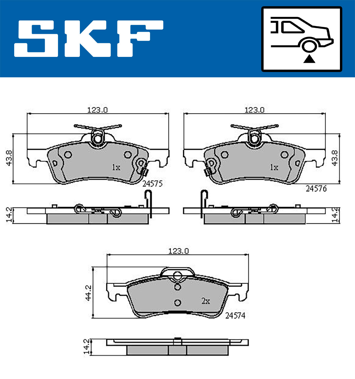 SKF Remblokset VKBP 90401 A