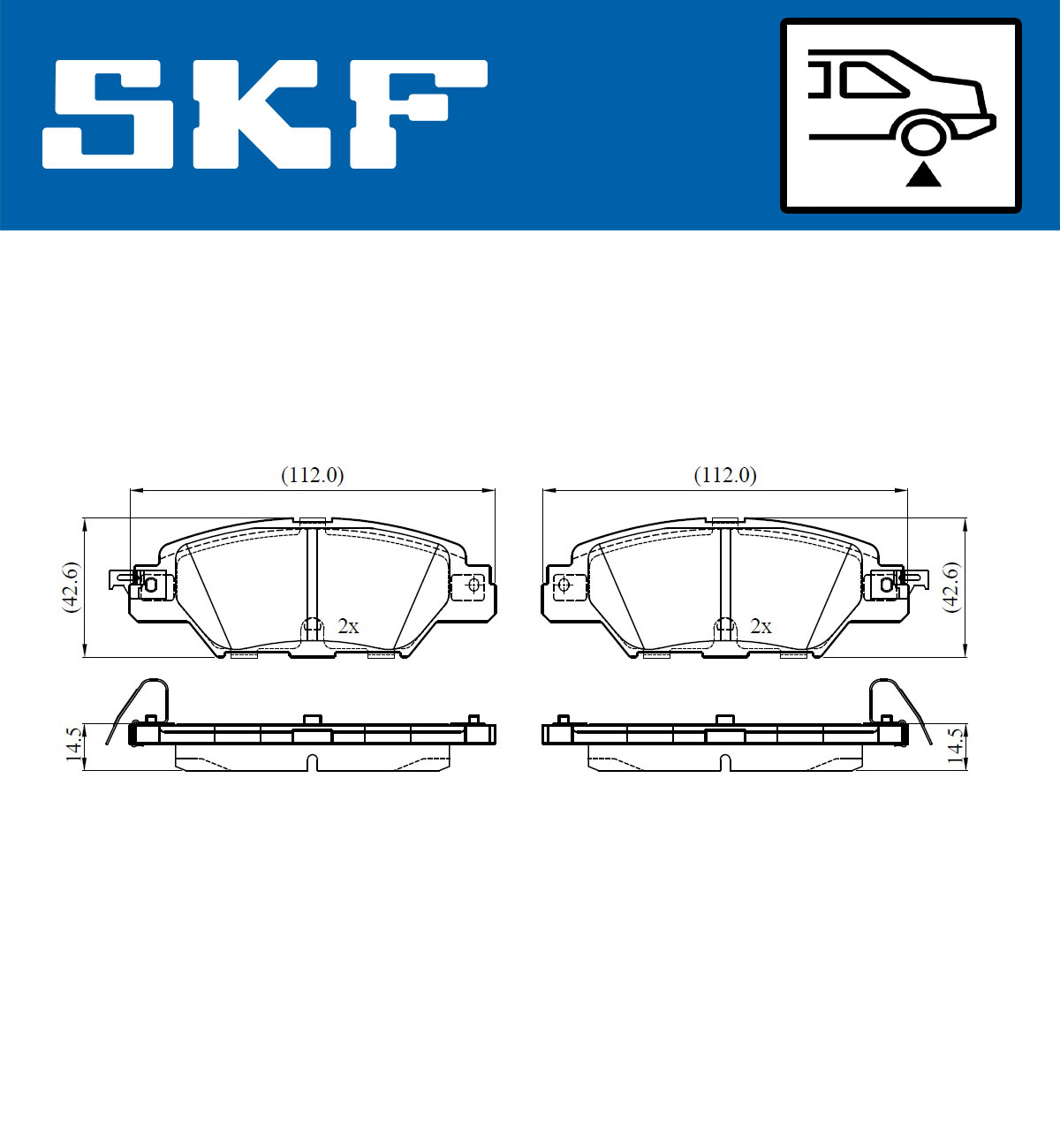 SKF Remblokset VKBP 90415 A