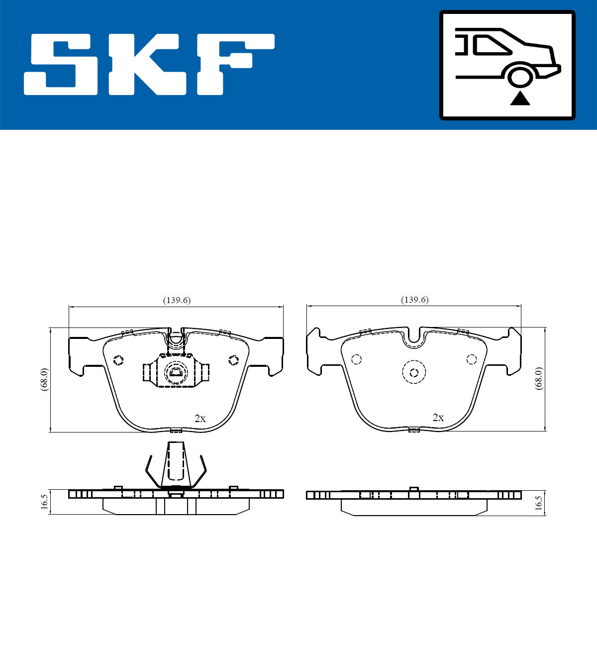 SKF Remblokset VKBP 90471