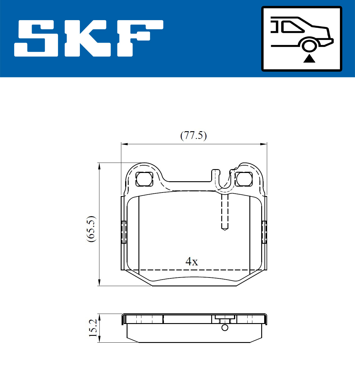 SKF Remblokset VKBP 90482