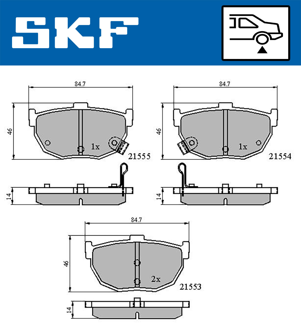 SKF Remblokset VKBP 90483 A