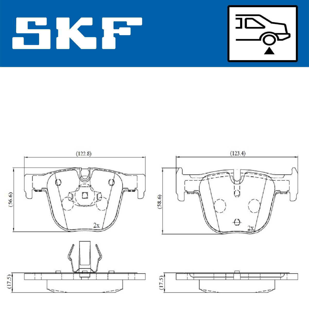 Remblokset SKF VKBP 90508