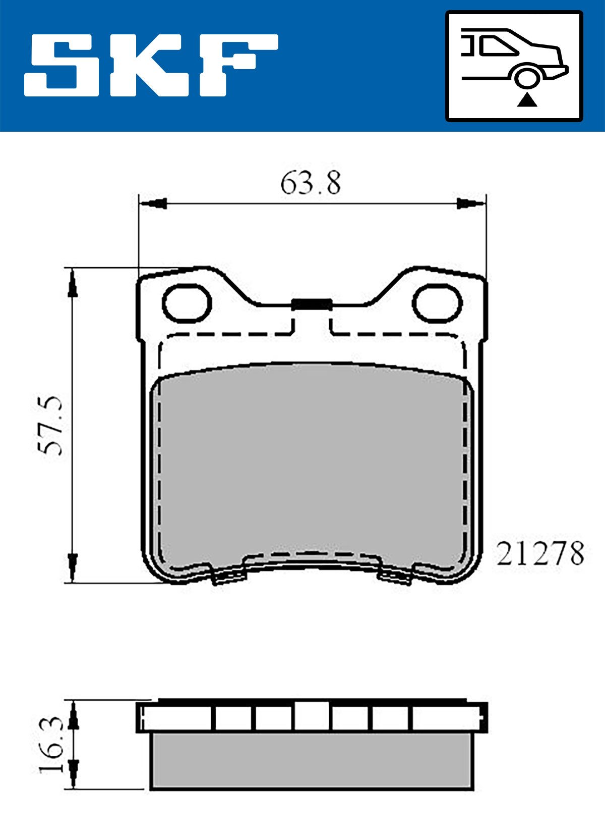 SKF Remblokset VKBP 90540