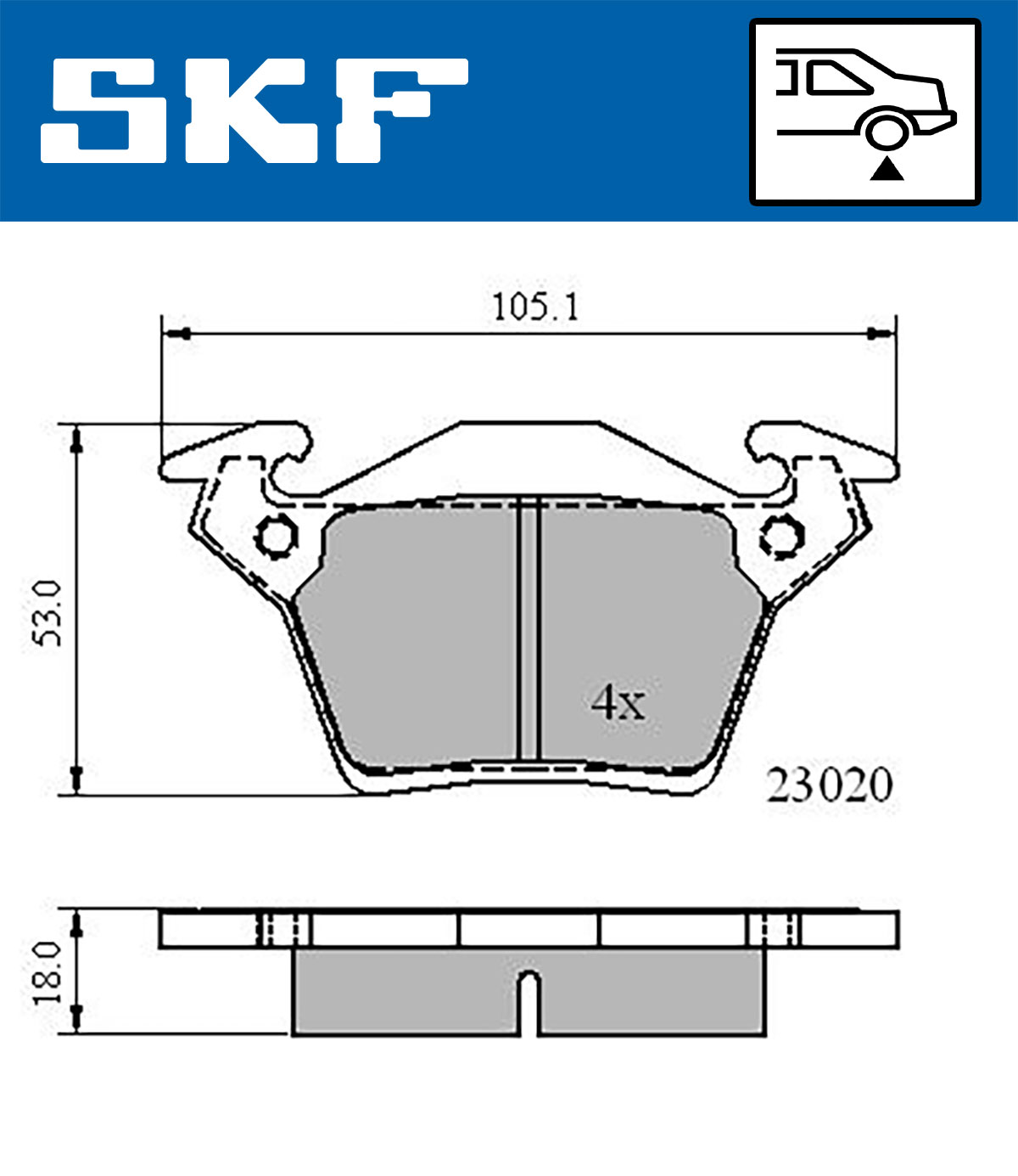 SKF Remblokset VKBP 90568