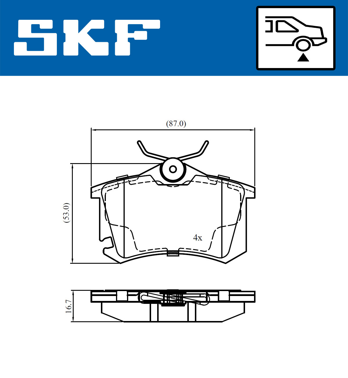 SKF Remblokset VKBP 90694