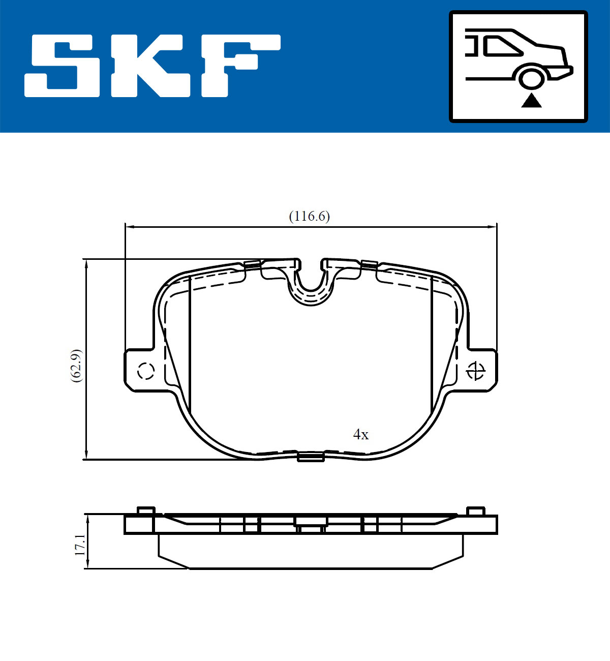 SKF Remblokset VKBP 90707