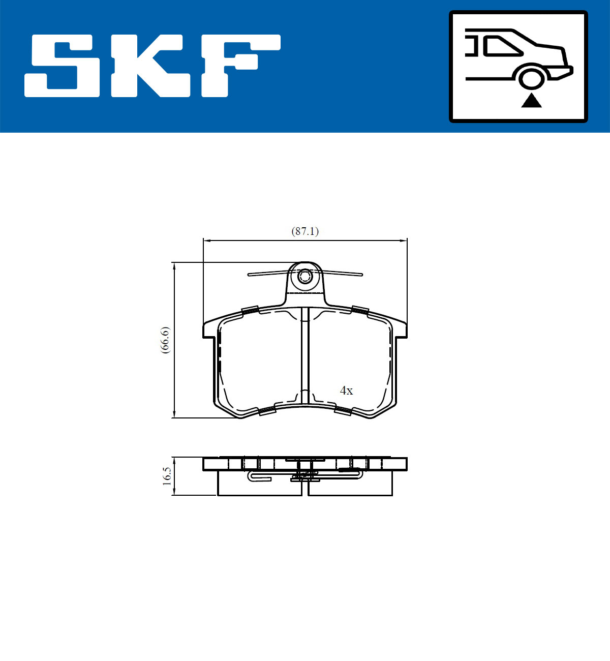 SKF Remblokset VKBP 90725