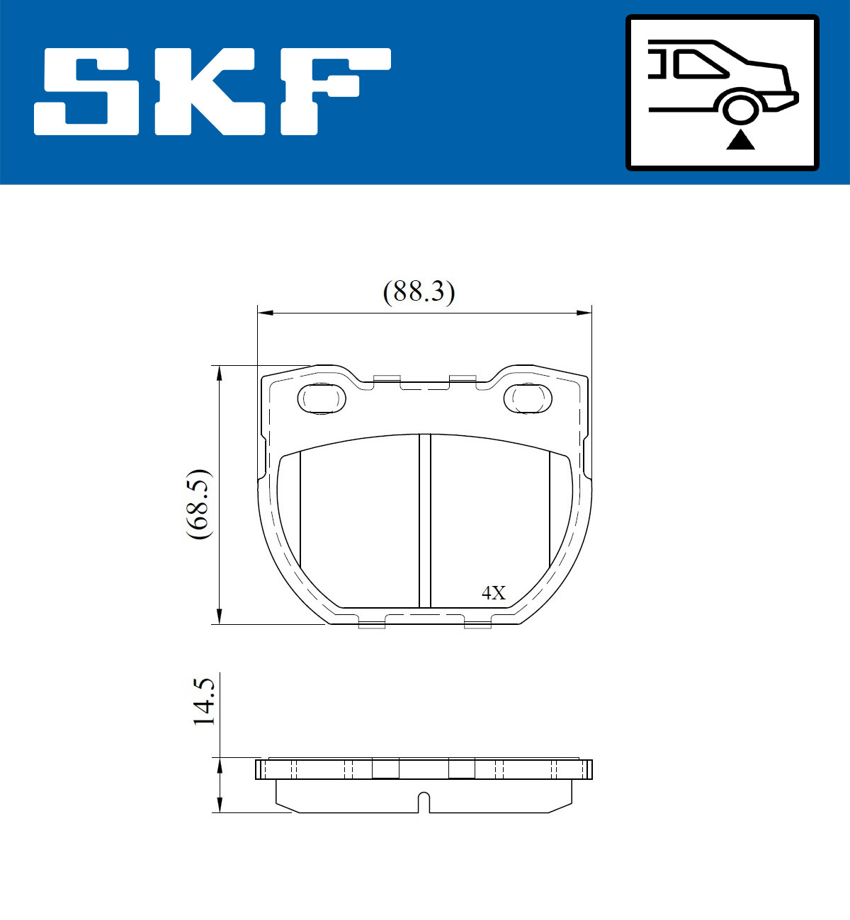 Remblokset SKF VKBP 90932