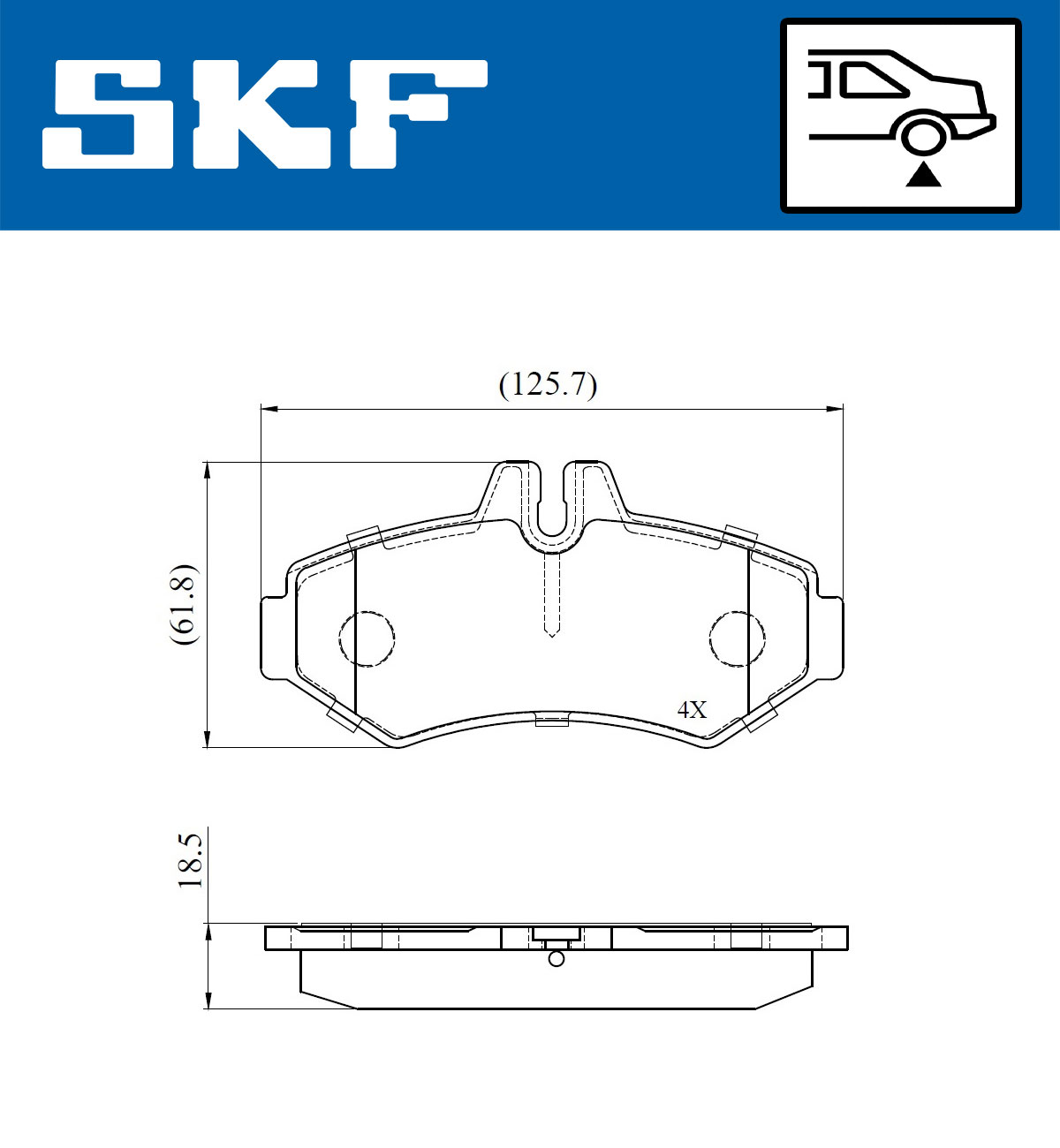 SKF Remblokset VKBP 91027