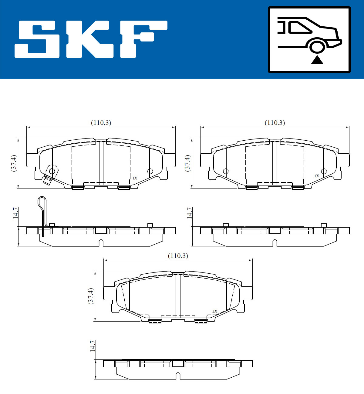 SKF Remblokset VKBP 91113 A